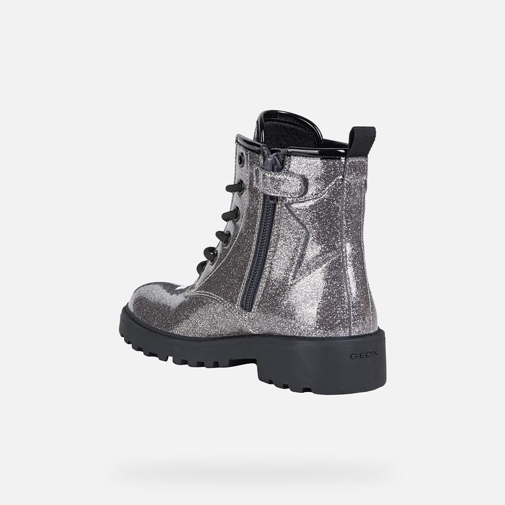 Geox Kiz Çocuk Bot Koyu Gümüş - Casey - GWR-965847